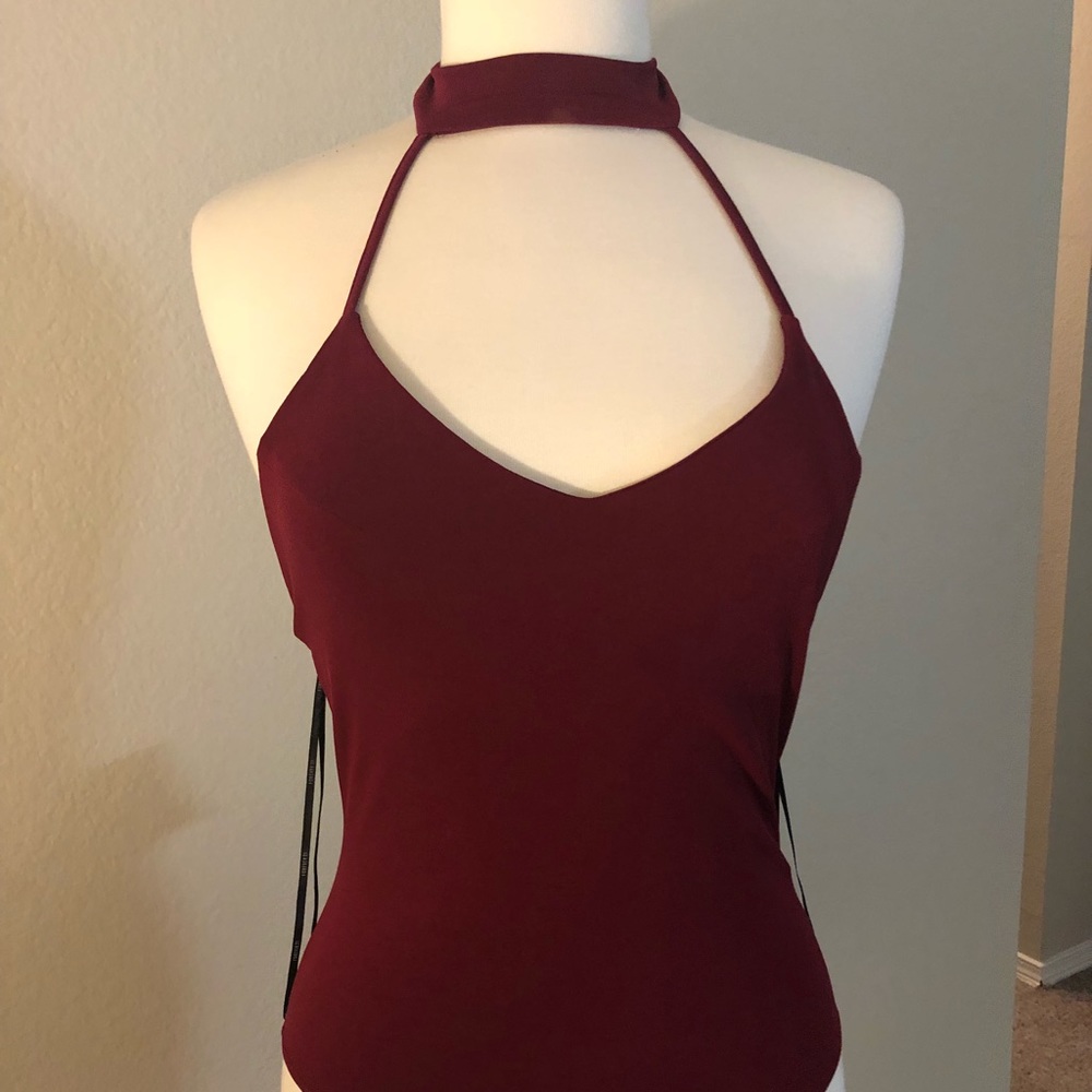 Red body suit